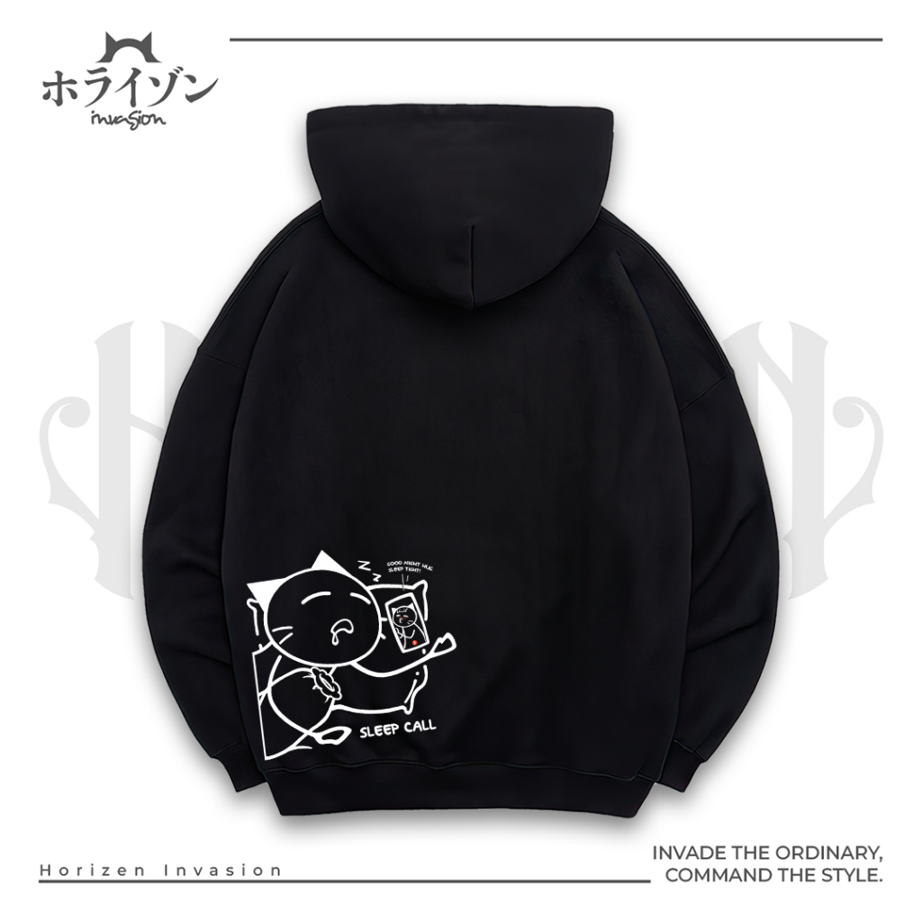 Horizen Invasion Hoodie Sleep Call - 100% Cotton Fleece 280gsm