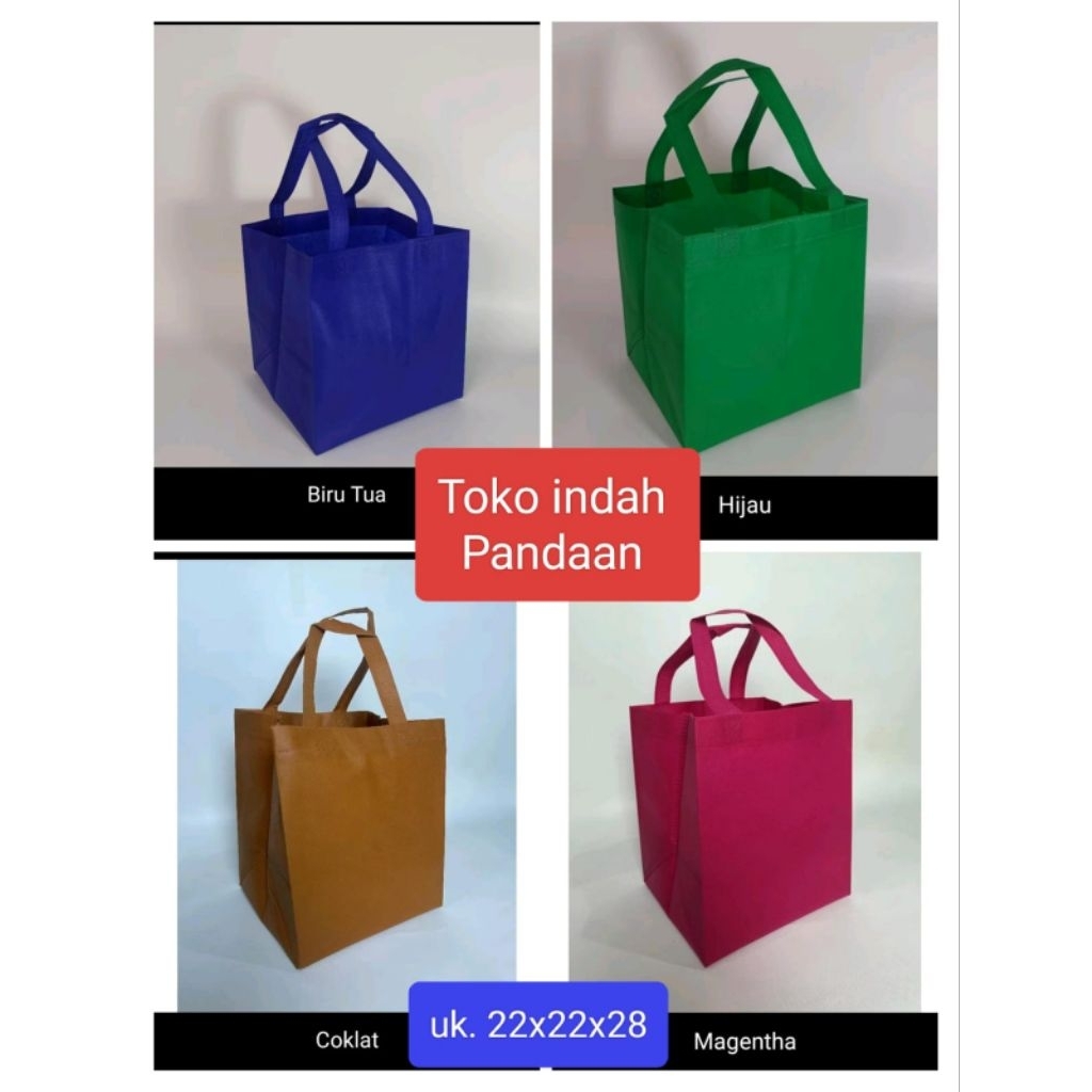 Tas Hajatan 22x22 Tinggi 28 cm/Tas Spunbond