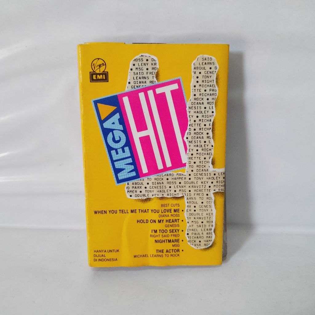 Kaset Mega Hit 4 - Genesis MSG Michael Learns To Rock Diana Ross VA