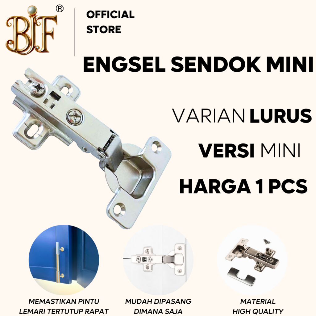 Engsel Sendok Mini Pintu Lemari Varian LURUS