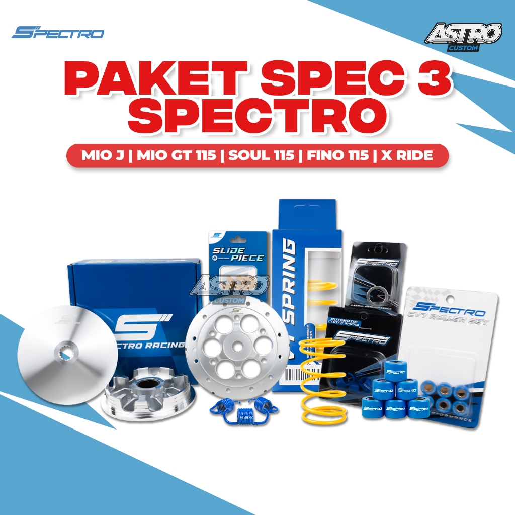 Spectro Paket Upgrade CVT Spec 3 Mio J Mio GT Soul GT 115 Xride Fino 115 PerCVT Mangkok Ganda Racing