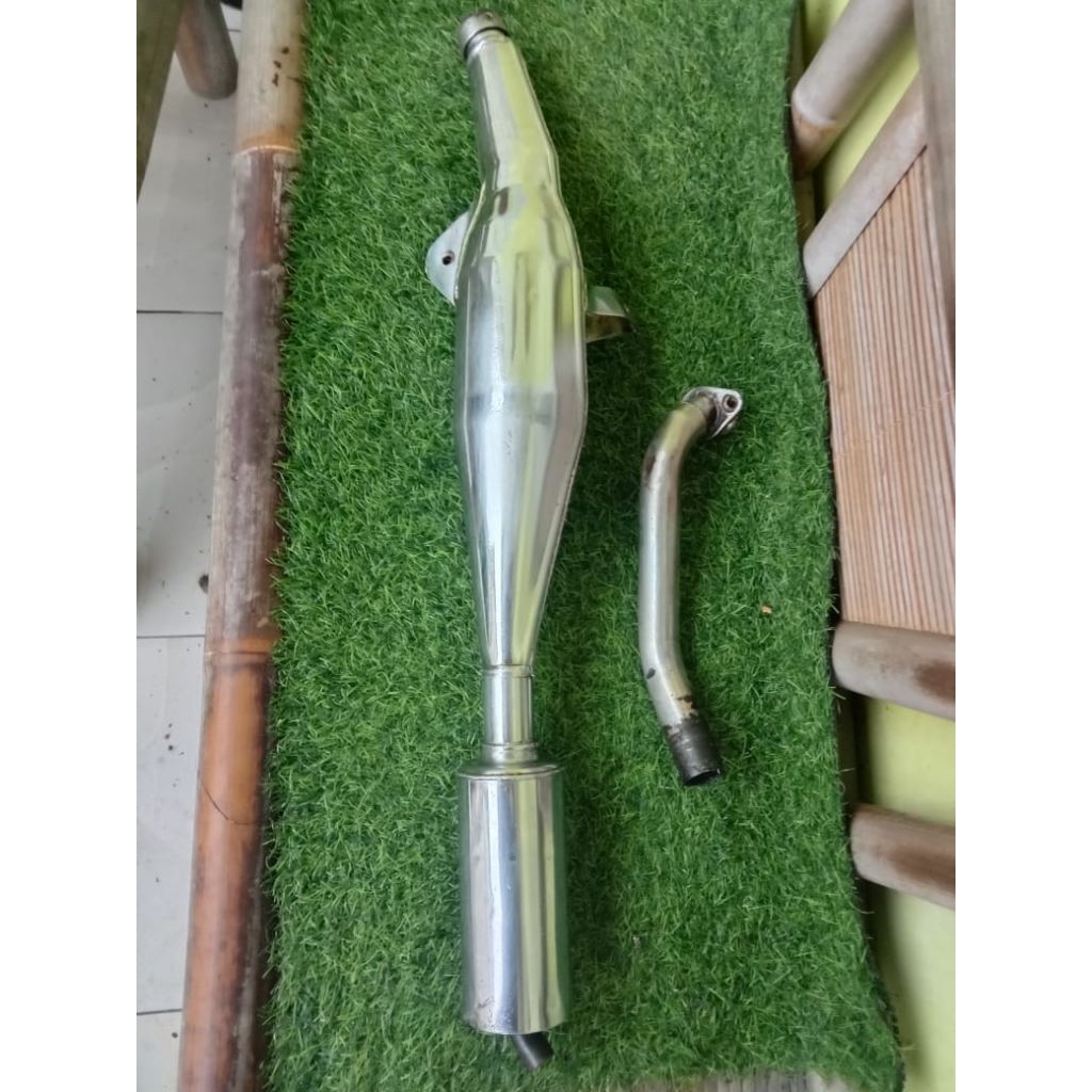 KNALPOT SLENCER STANDART YAMAHA FIZR ORIGINAL COPOTAN MULUS