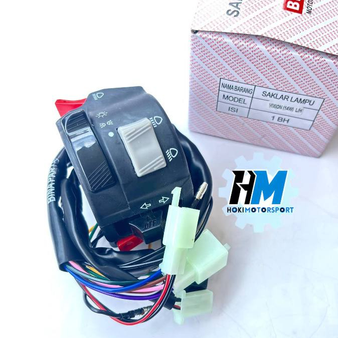 Saklar Lampu Vixion Old Holder Kiri Banyak Fungsi On Off Lampu Motor