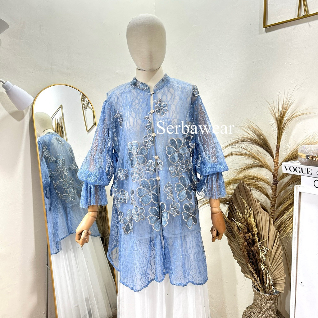 Milea Outer Kondangan Outer Tunik Rompi Tille Garden | Outer Kondangan | Outer Lebaran | Outer Wisud