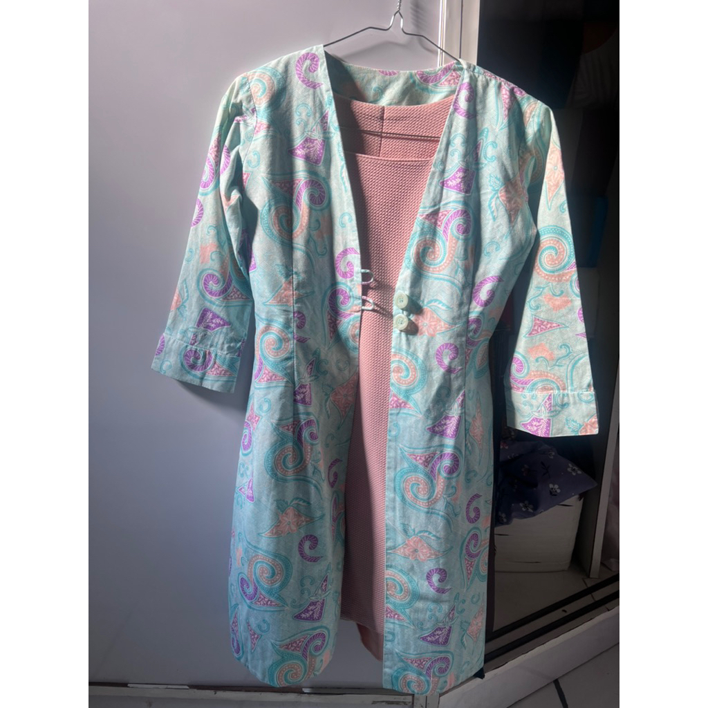 Preloved one set Outer Batik+Inner