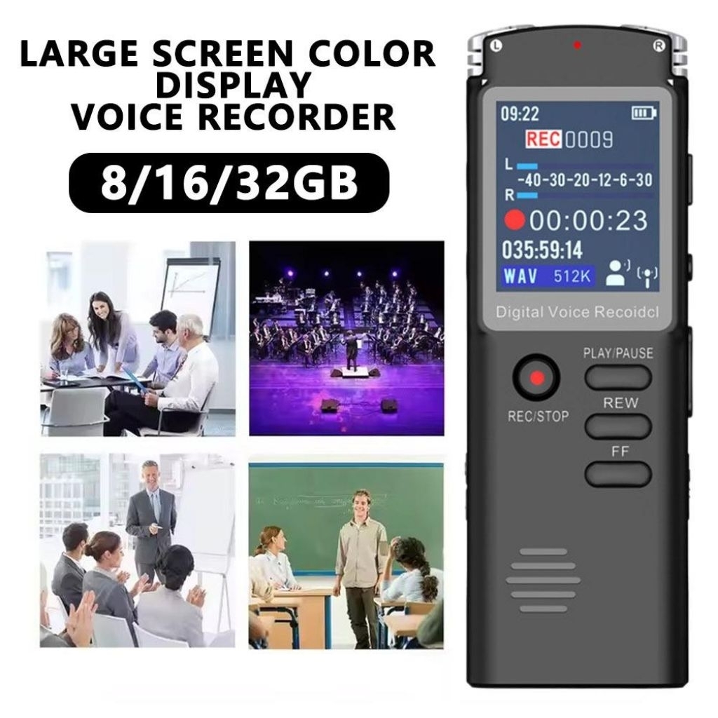 perekam suara audio digital voice portable digital voice recorder  noice reduction Mp3 player alat p