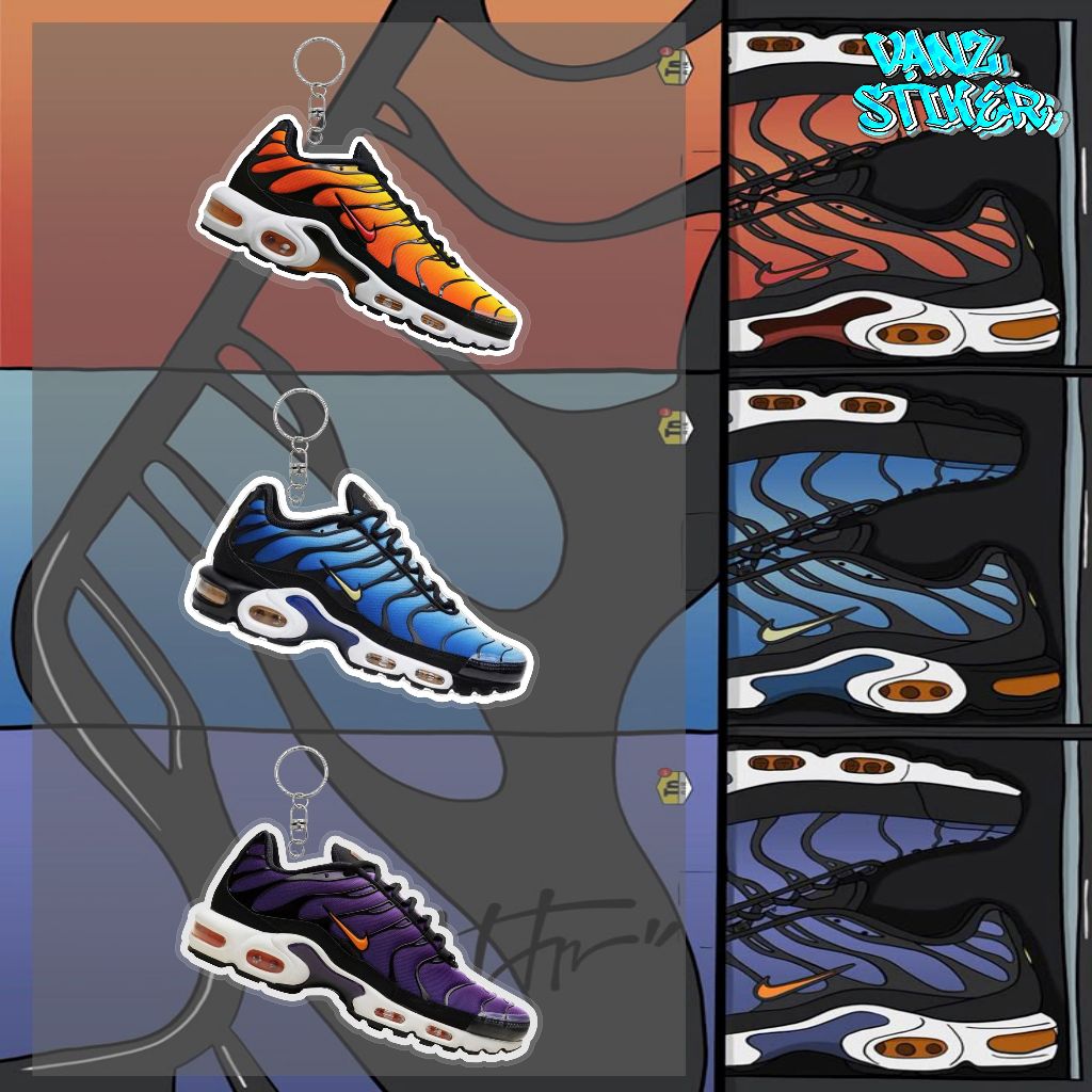 GANTUNGAN KUNCI GANCI NIKE TN AM 95 NIKE SHOX R4 NIKE SKEPTA PUMA SPEDCAT KECEE VIRALL KEKINIAN COCO