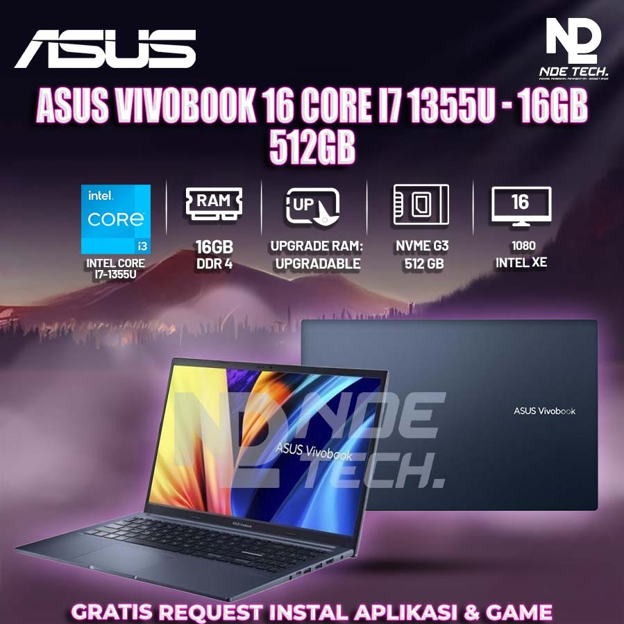 ASUS VIVOBOOK 16 CORE i7 1355U