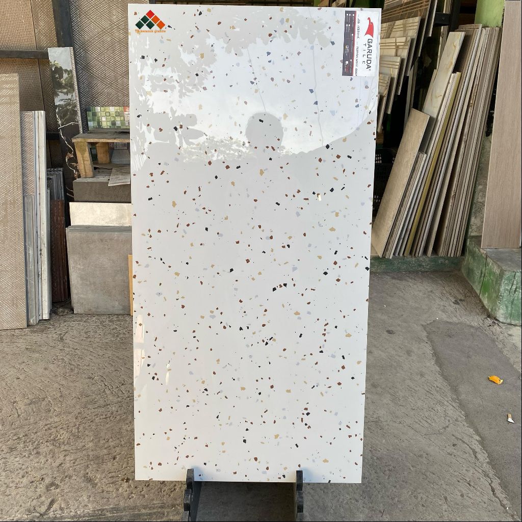 Granit 60x120 Terazzo White / Garuda Tile / Glazed Polish