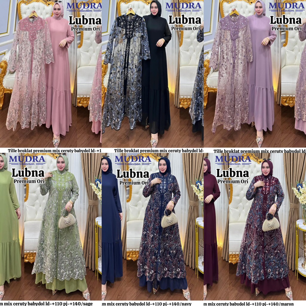 GAMIS DRESS LUBNA ORIGINAL BY MUDRA