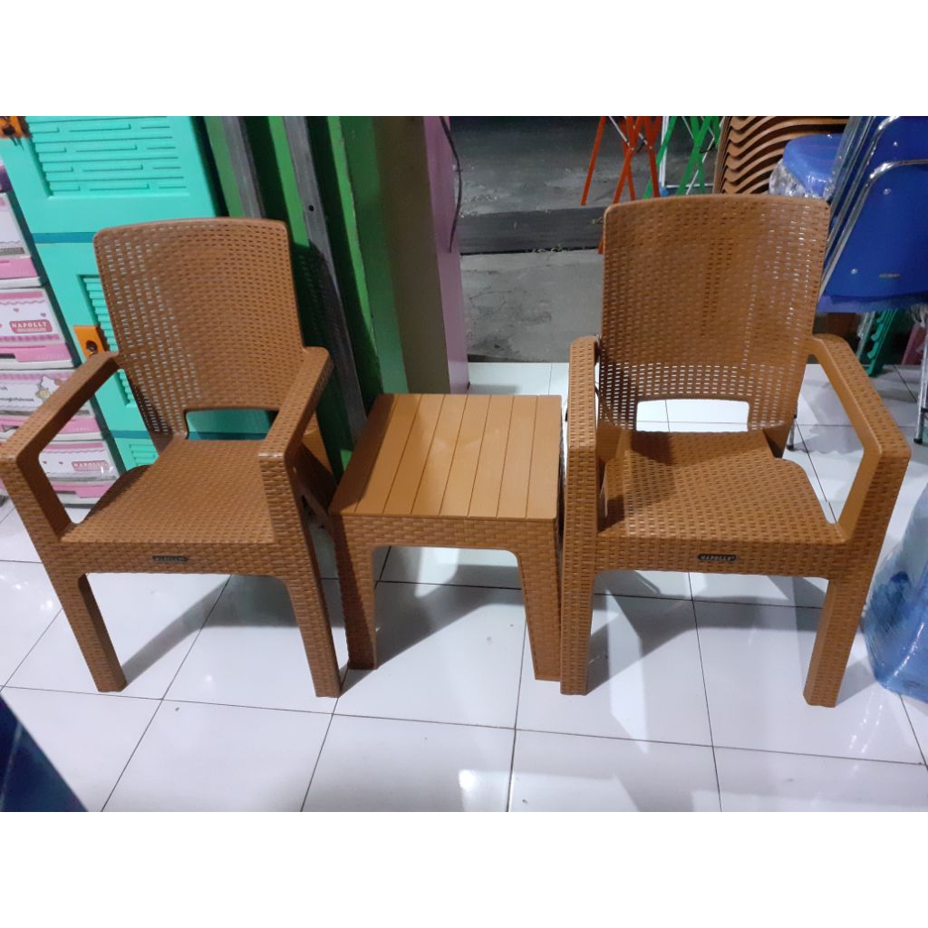 kursi+meja teras NAPOLLY 1set