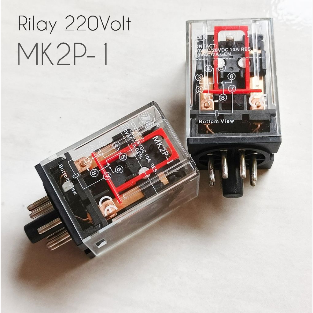 Relay 220 Volt MK2P-1 relay ZR 220Volt 8 kaki