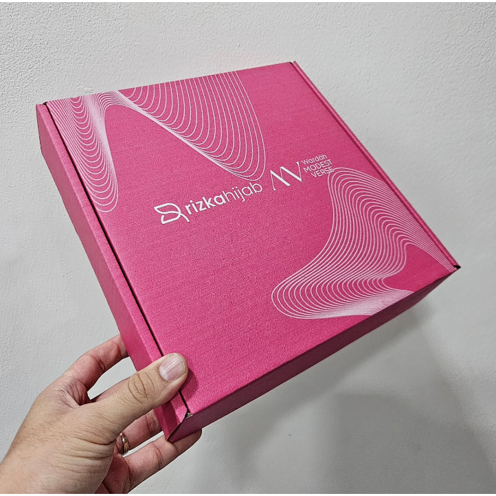 kardus / e mailer / dus hijab / packaging kaos muslim 20x20x7 cm
