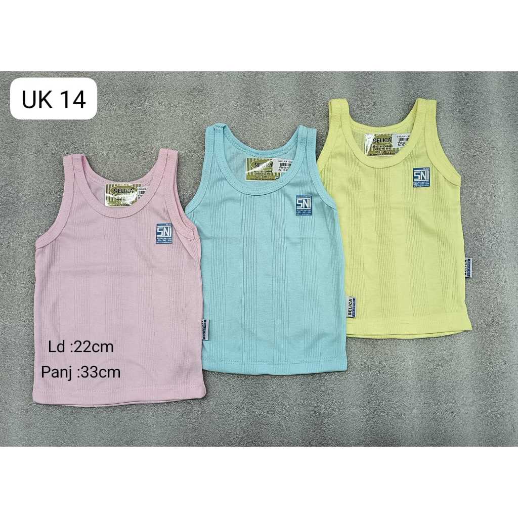 Singlet Selica Baby Warna Kaos Dalam Kaos buntung Singlet Anak