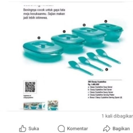 Tupperware Cristal TUPPERWARE 3 set