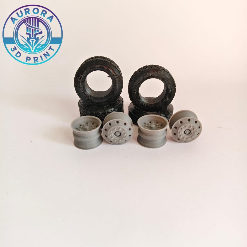 BAN KARET DAN VELG ALCOA aksesoris miniatur bus telolet basuri