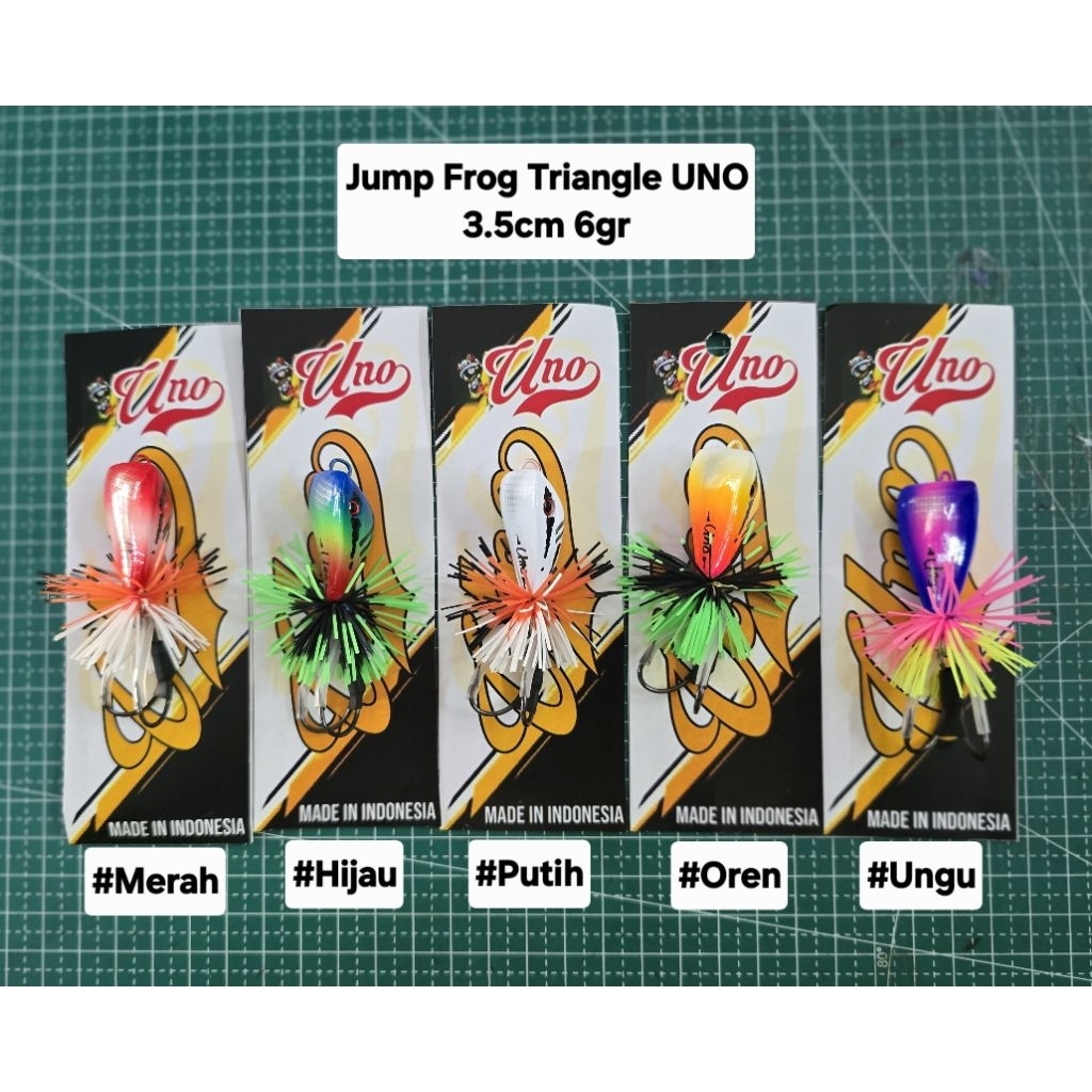 Umpan Casting Gabus / Toman Jump Frog Triangle UNO