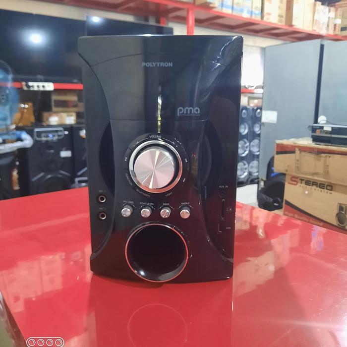 SUBWOFER AKTIF POLYTRON PMA 9525 Bluetooth (SUBWOFER AJA) Led Equalizer Speaker Bass