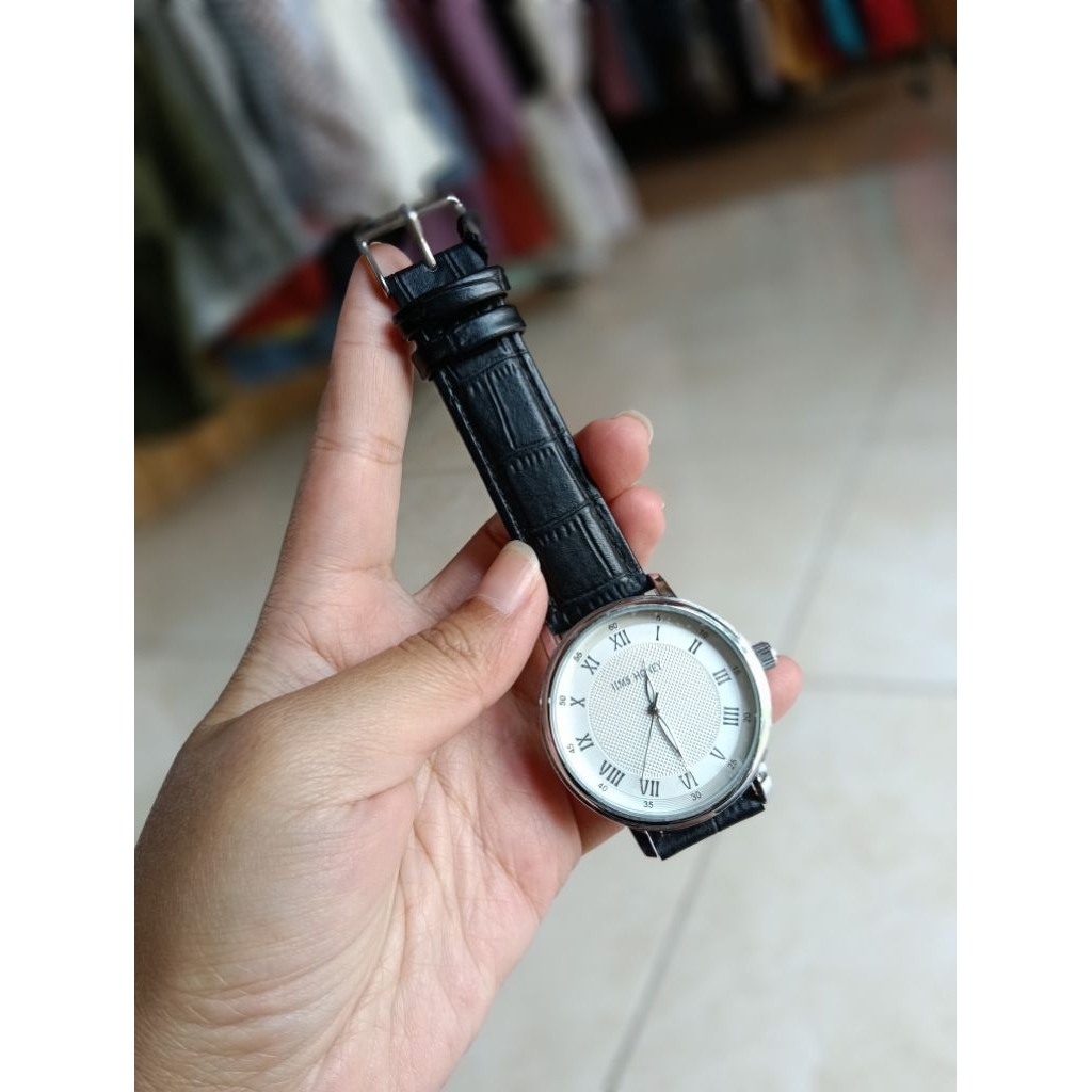 Jimshoney - JAM TANGAN JHW 06 Jam Tangan Pria Keren Elegan Croco