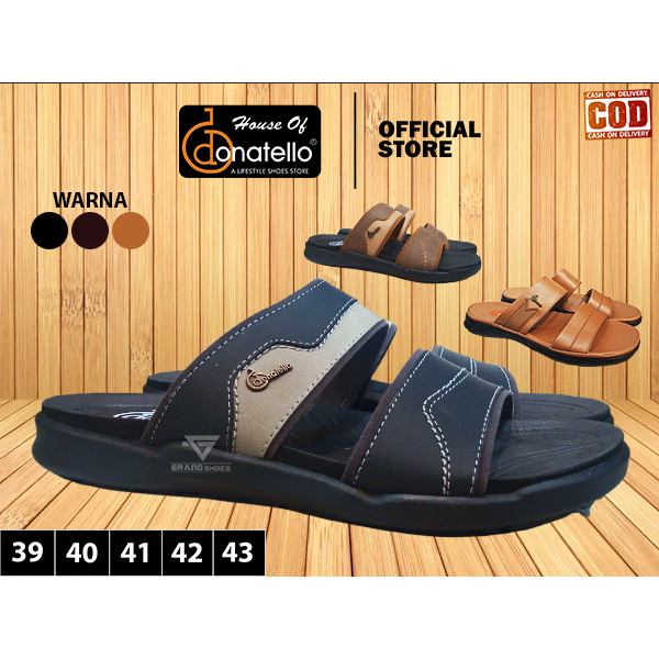 Donatello Sendal slide Sloe Kasual Pria Laki laki dewasa ringan empuk original