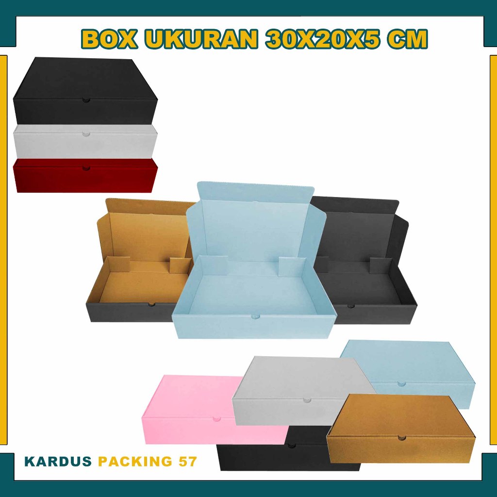 Kardus Box 30x20x5cm & 20x30x5cm/Box hampers/Box baju/Karton Polos