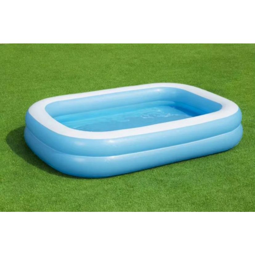 Kolam Jumbo Anak dan Dewasa 2ring Bestway 54006 / Kolam Biru Karet Jumbo