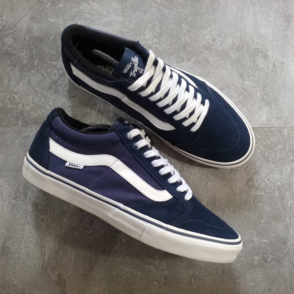 Vans TNT SG Pro Trujillo Navy White ( Size 45 )