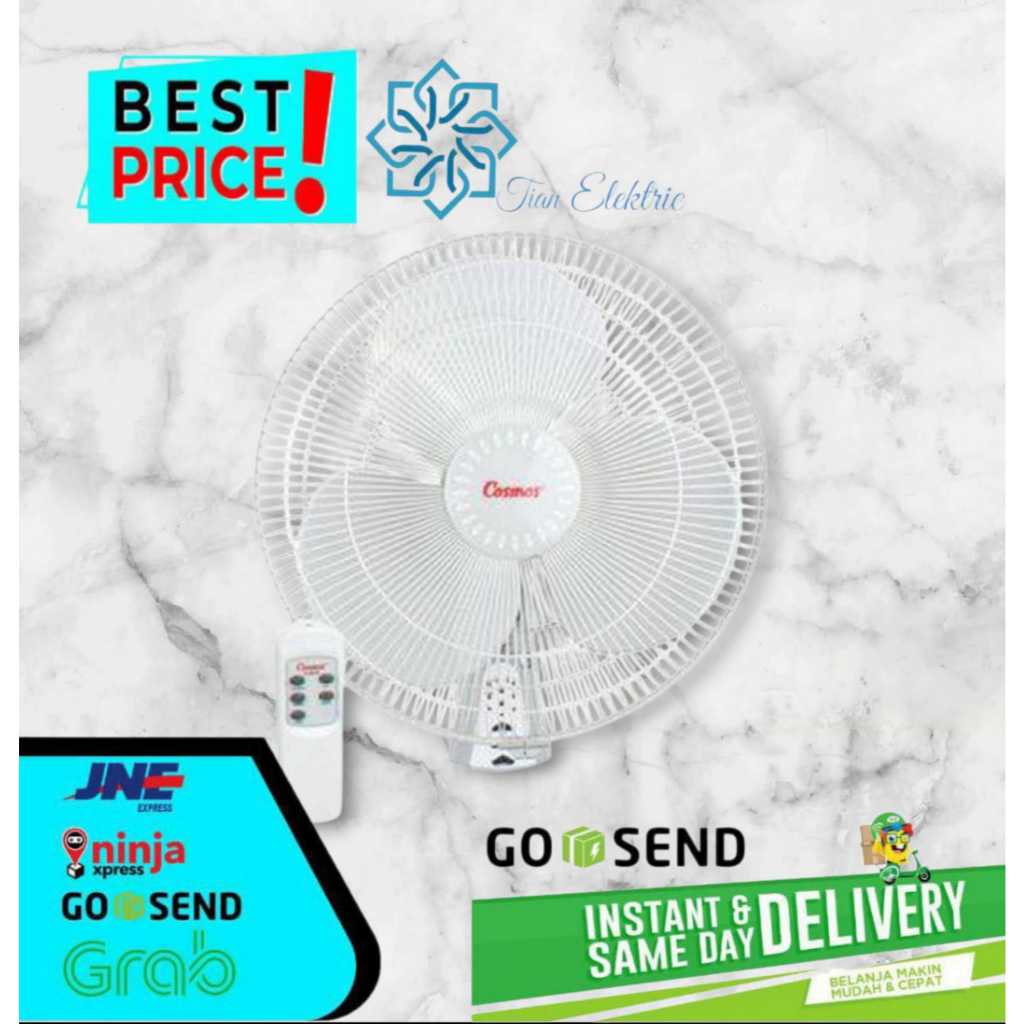 COSMOS 16-WFCR Kipas Angin Dinding 16 Inch (Remote)