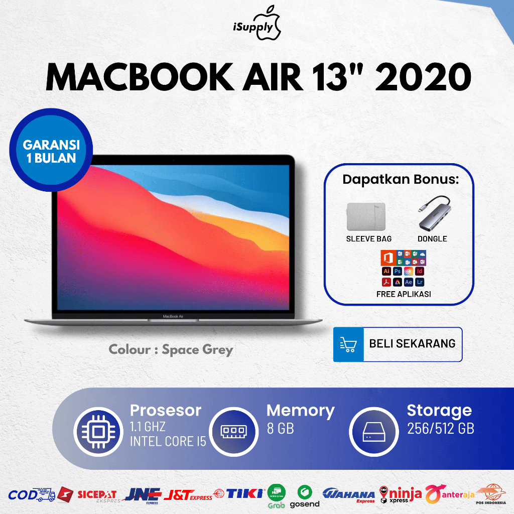 Macbook Air 2020 i5 13 Inch Retina