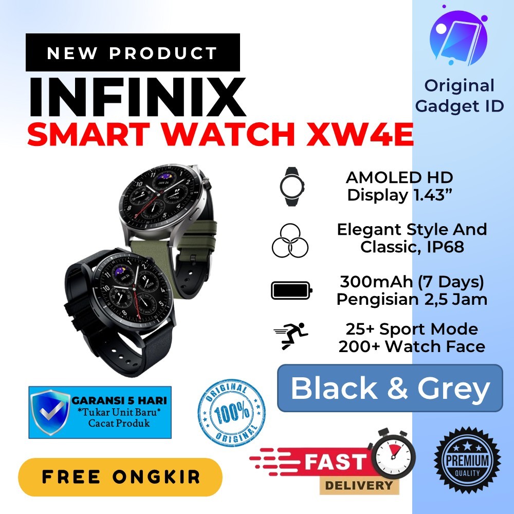 Infinix Smart Watch XW4E XWATCH N4 PRO I 1.43" Amoled I Garansi Resmi