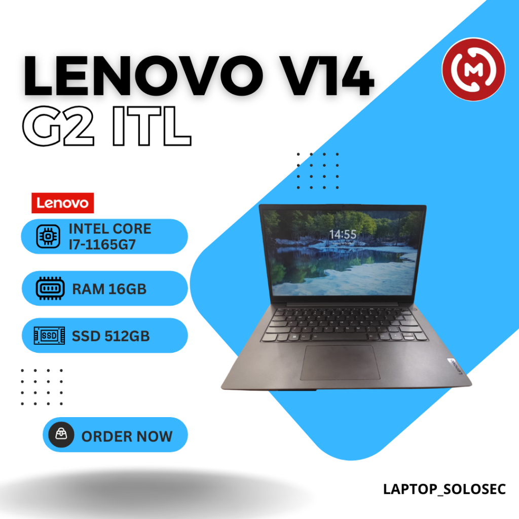 Laptop Second Lenovo V14 G2 ITL | Intel Core i7-1165G7 | RAM 16GB | SSD 512GB | Windows 11-