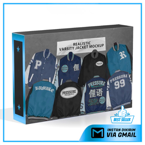Realistic Varsity Jacket Mockup 6640746