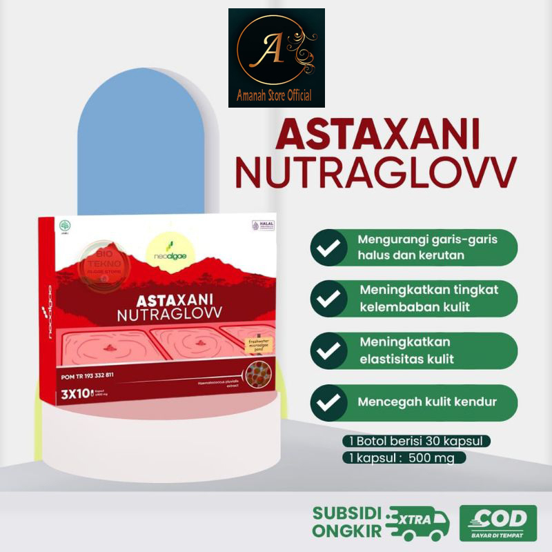 ASTAXANI NUTRAGLOW Suplemen Kecantikan Kapsul Nutrisi Untuk Kulit Sehat Dan Glowing Astaxanthin