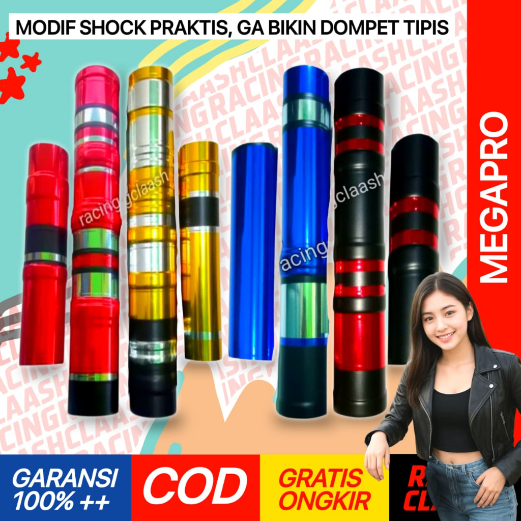 Racing Claash Cover Shock Depan Megapro Cover Shok Skok Sok Megapro Hiu Mono Primus Fi Old New 2