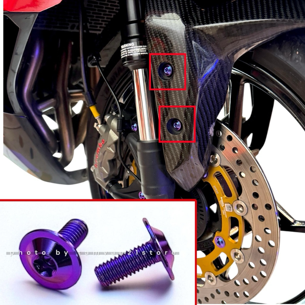 BAUT SPAKBOR DEPAN TITANIUM ZX25R ZX4RR ZX6R ZX10R ORIGINAL GR5