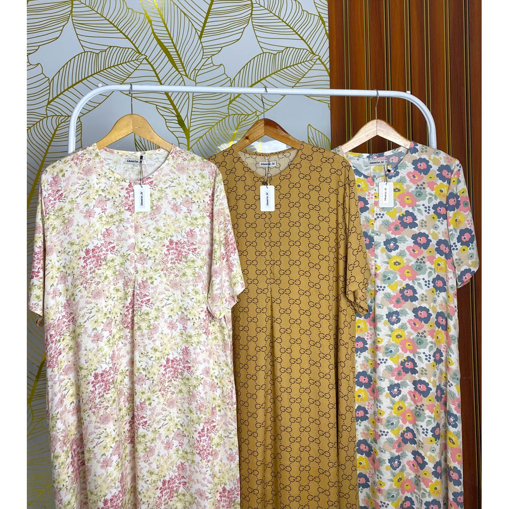 Shamira dailywear - Daster Busui Larissa Pendek / Daster Kekini Rayon Premium Busui Friendly / Daste