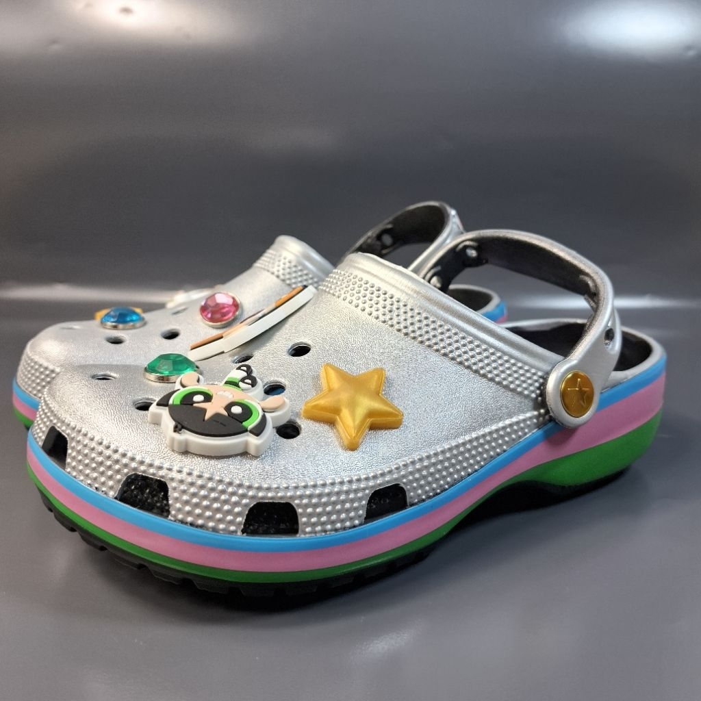 Crocs Powerpuff Girl's / Sandal Karet Anti Air / Sepatu Sandal Crocs
