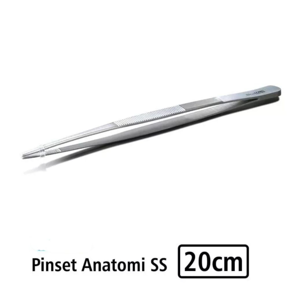Tumb Dressing Forcep 20cm Marwa / Pinset Anatomis 20cm Marwa