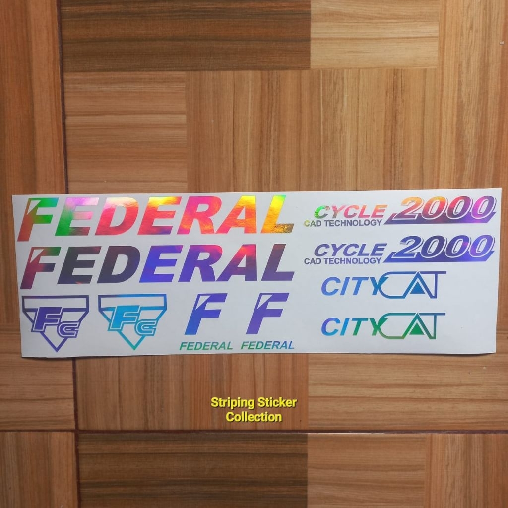 Cutting Sticker Sepeda FEDERAL FC 2000 CITY CAT