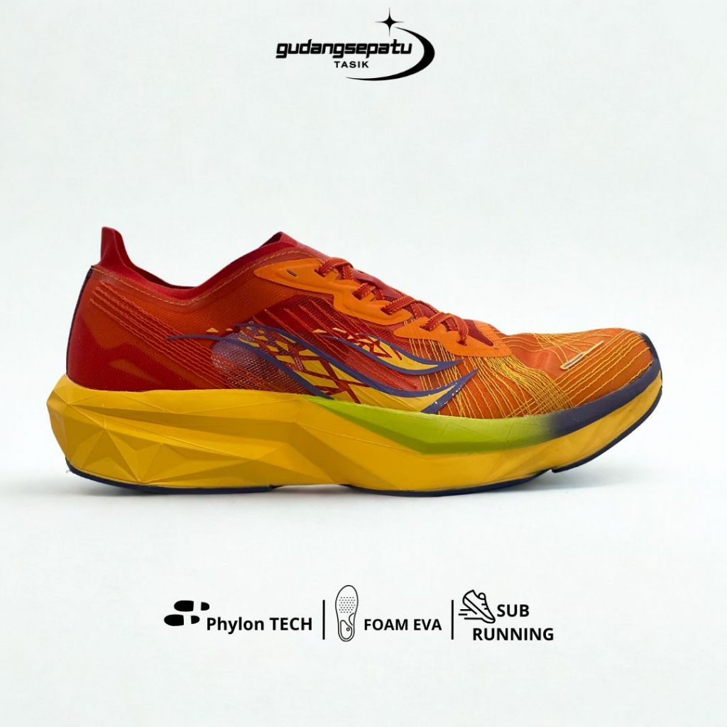 Sepatu Sport Sneakers Sporty Look Olahraga Pria Wanita Warna Terang Stylish Brand Lokal DESLE BLITZ