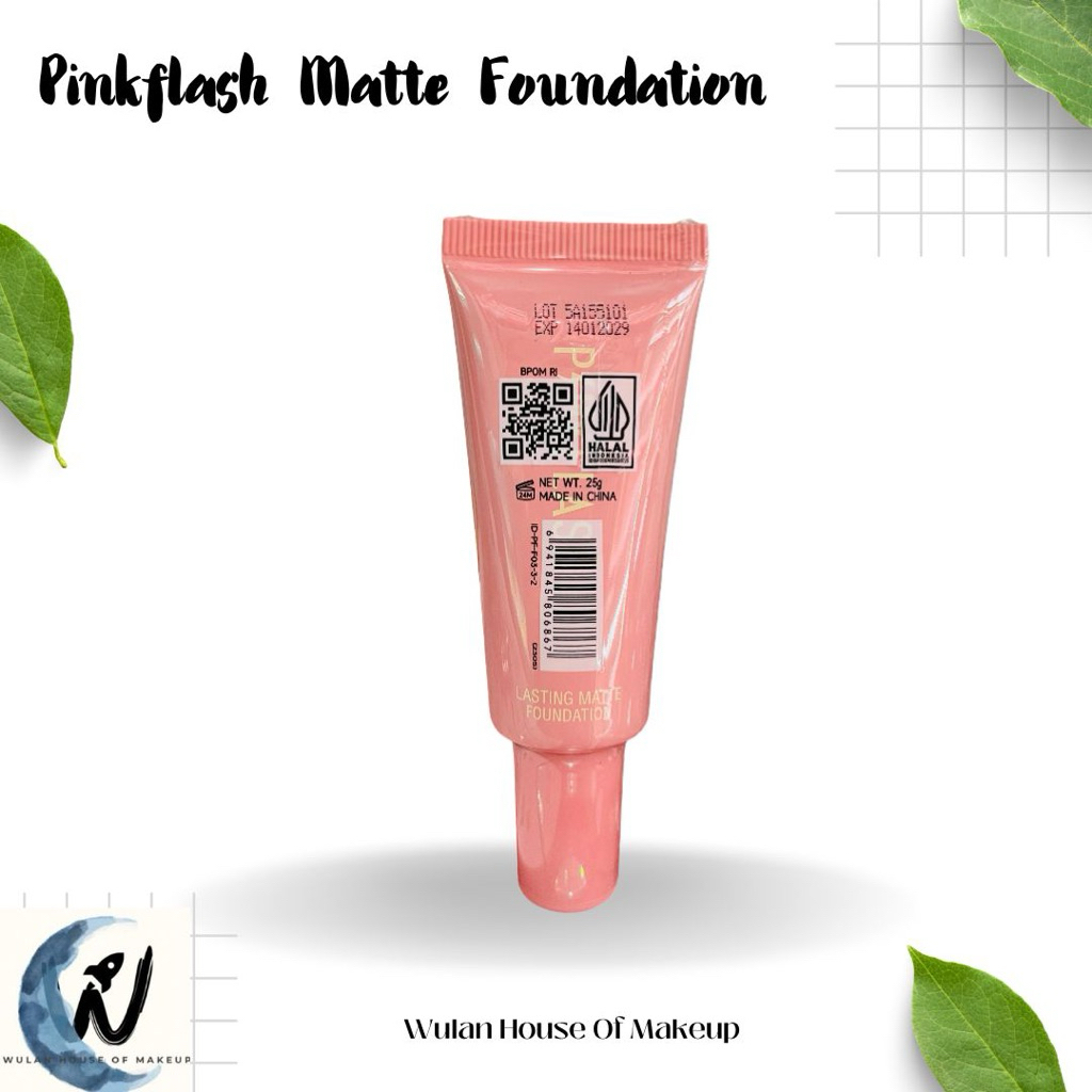 PINKFLASH Matte Foundation - Foundation Ringan Tahan Lama