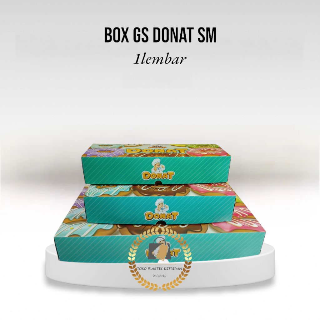 Dus Box Donat Motif GS Sedap Mantap Donat Isi 3/Isi 6/Isi 12