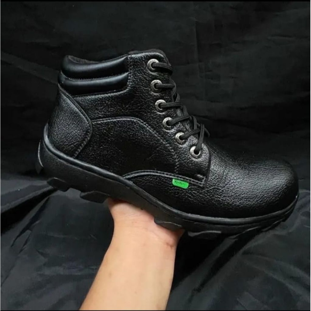 Sepatu Safety Boots Pria Ujung Besi Sepatu Kerja Lapangan Dan Outdoor Sepatu Proyek Sepatu Pabrik Se