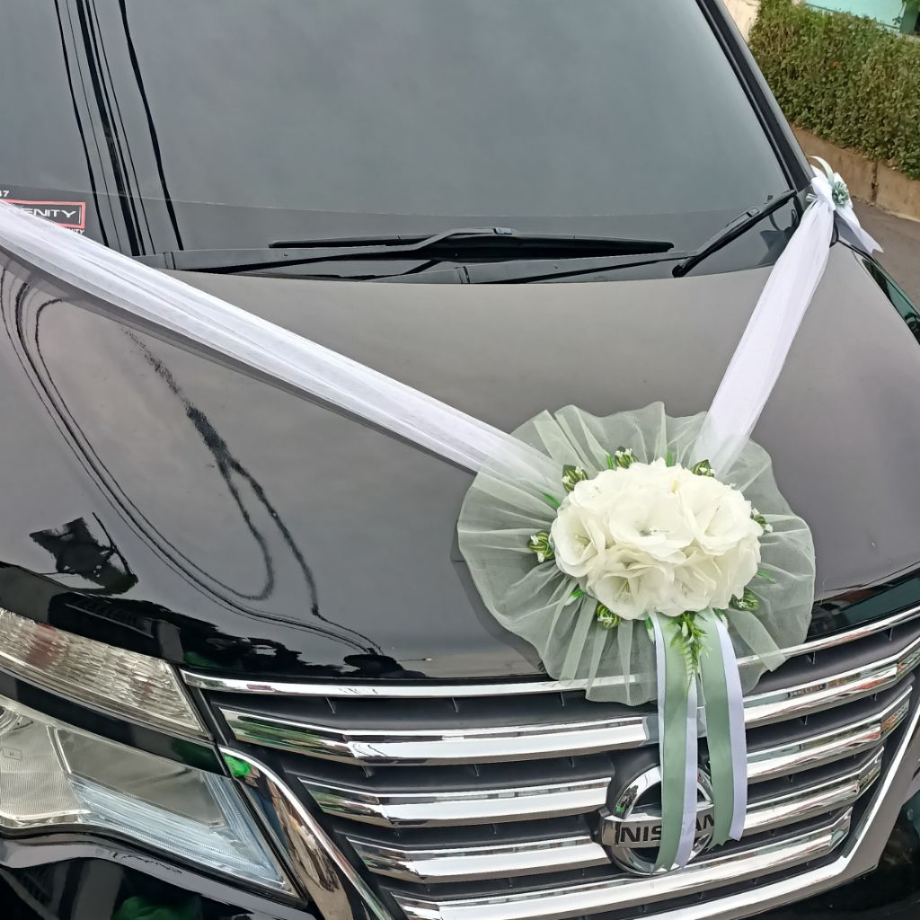 BUNGA HIASAN MOBIL PENGANTIN MEWAH | WEDDING FLOWERS | KARANGAN BUNGA MOBIL PENGANTIN