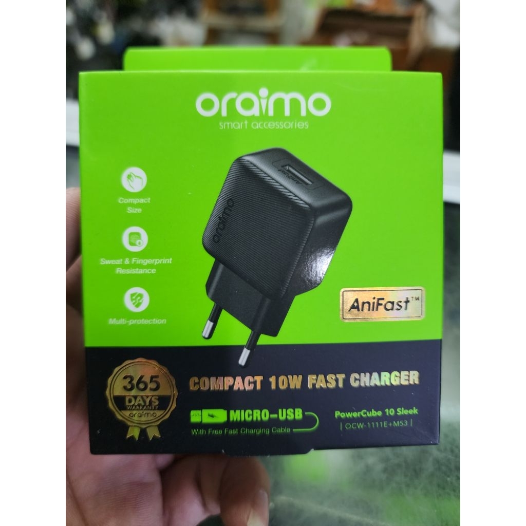 Oraimo Original Charger Fast Charging Type Micro, Iphone, Type C Android