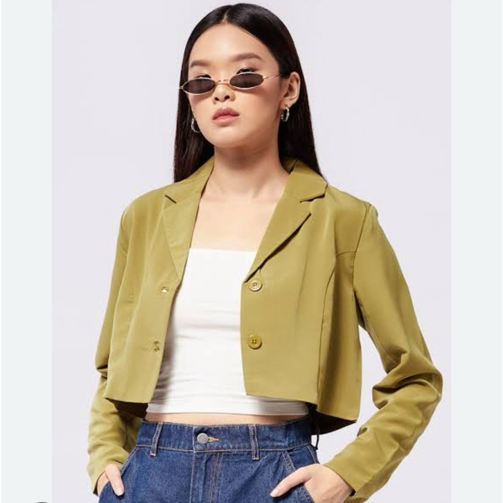 Colorbox Blazer Crop Lime LD 98/45 - Like new
