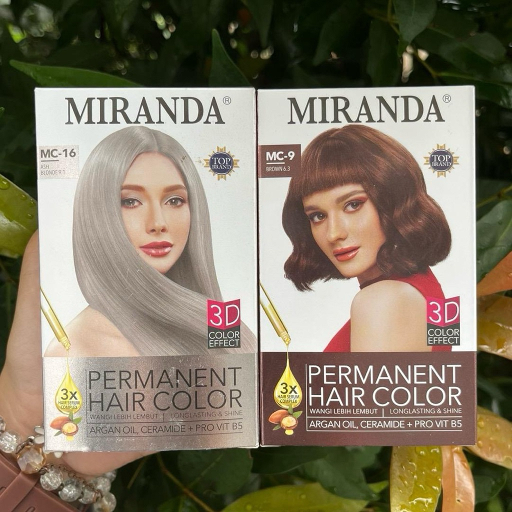 Paket Miranda Pewarna Rambut Ash Blonde MC-16 + Brown MC-9
