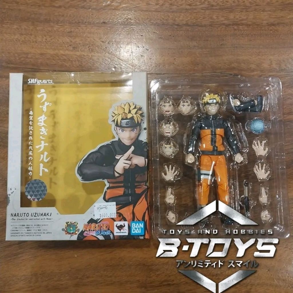 Mainan Shf Naruto Uzumaki Original Bandai naruto action figure