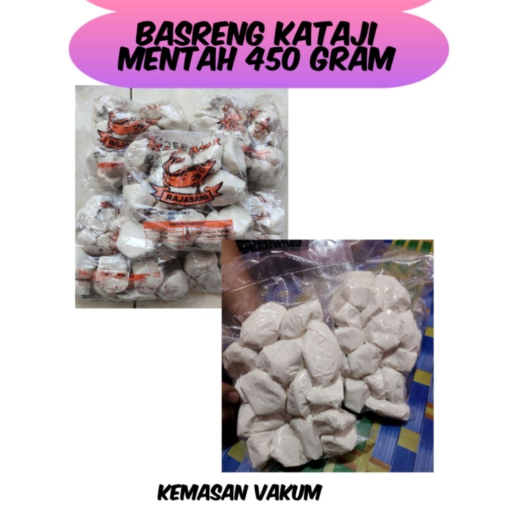 Basreng kataji mentah - bakso goreng isi ± 20 butir (kemasan vakum)