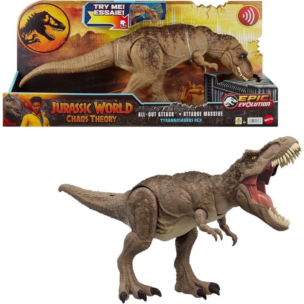 Mattel Jurassic World T. rex Toy With Sound Roar